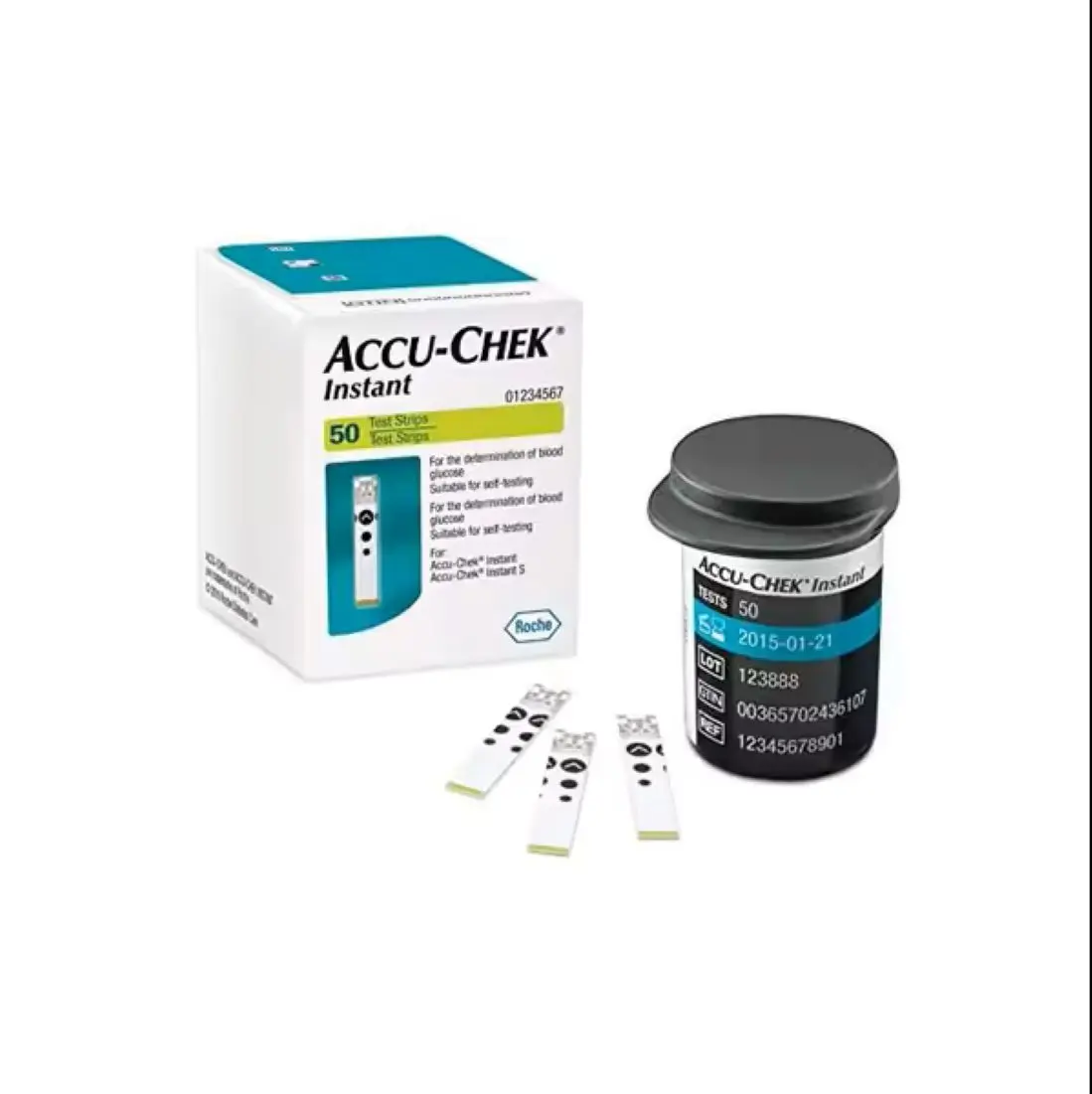 Accu-Chek Active 50 Test Strips and Lancets for blood Glucometer