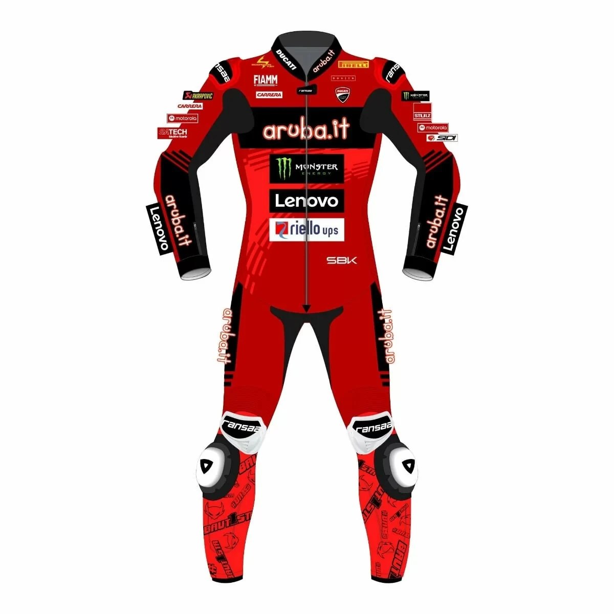Alvaro Bautista 2024 Moto Gp Custom Motorbike Racing Cowhide/Kangaroo Leather 1Pc Jumpsuit CE Hump All Size