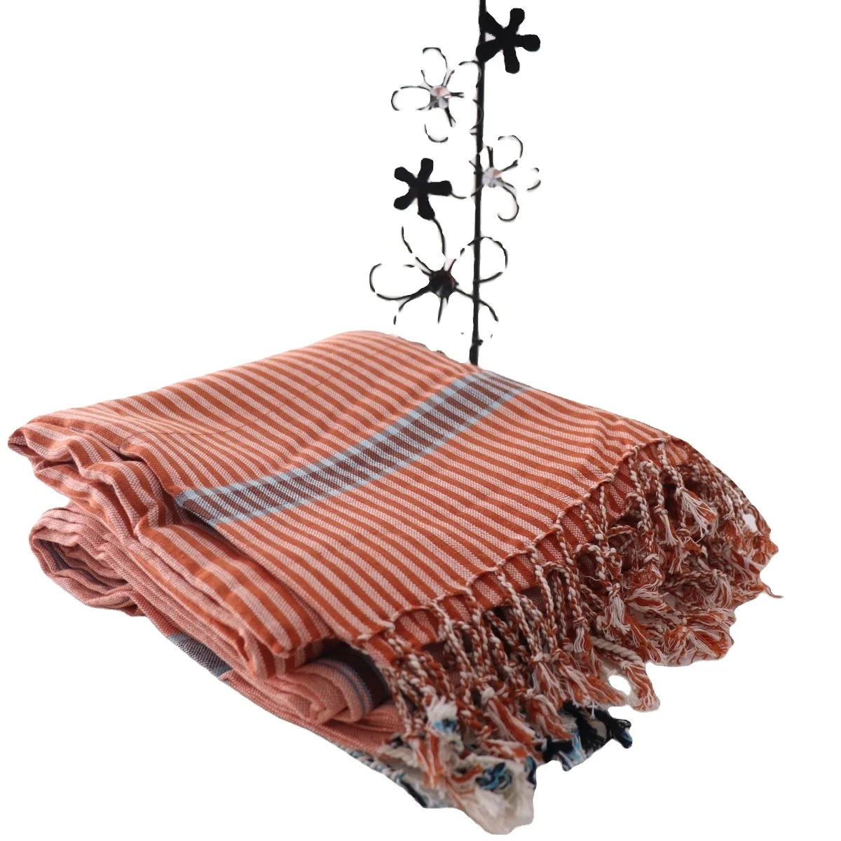 Turkish Kikoy Towels Low MOQ Custom Embossed LOGO Quick Dry Super Absorbent High Quality Kikoy Towel Turkish Towel