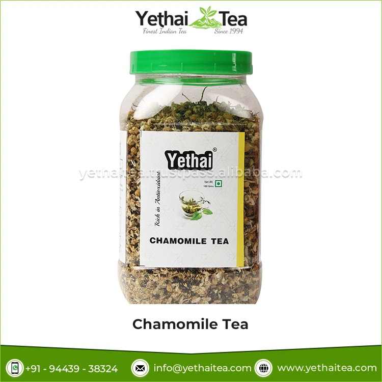 Pure Natural Color 100% Organic & Fresh Blended Chamomile Green Tea Loose Leaf Tea Powder at Competitive Market Price
