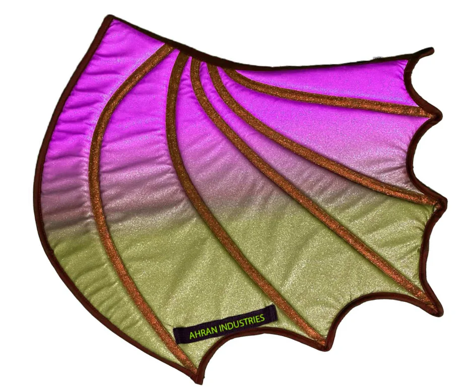 Dragon wing multi colors glitter fabric Printed all sizes Saddle Pads Horse Riding horse grooming Saddle Pads new gradient color