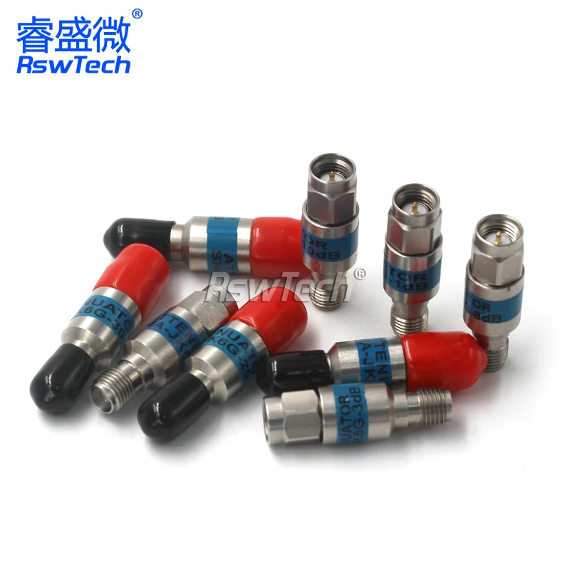 2W SMA Attenuator Male To Female 1db to 3db to10db to 30db jack Connector Coaxial RF Fixed Attenuators