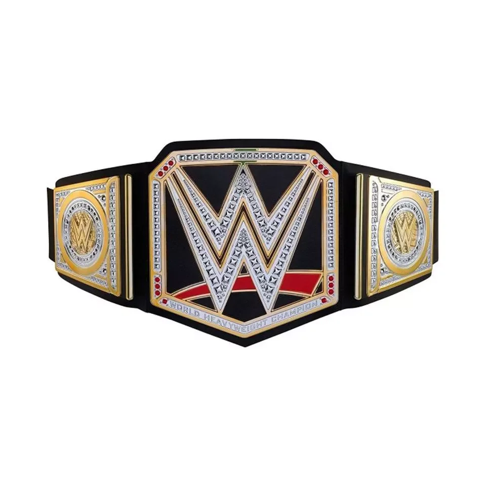 Manufacturer Custom Champion Belt Heavy Duty Big Gold Metal Plate Wrestling Boxing Martial Arts WWF Championship Belts