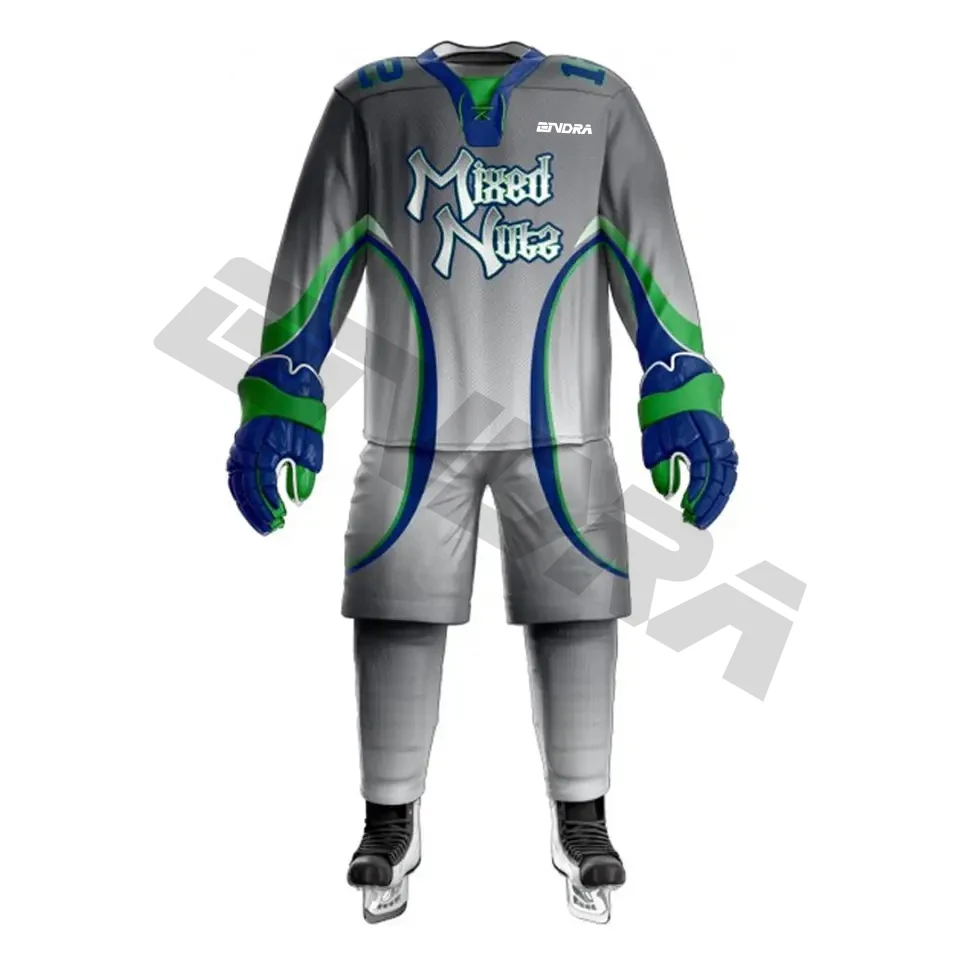 Men Hockey Jersey Kids Men Bulk Goalie Custom Made Plain Practice Team Set Reversible Mesh Ice Hockey Jerseys Sublimated