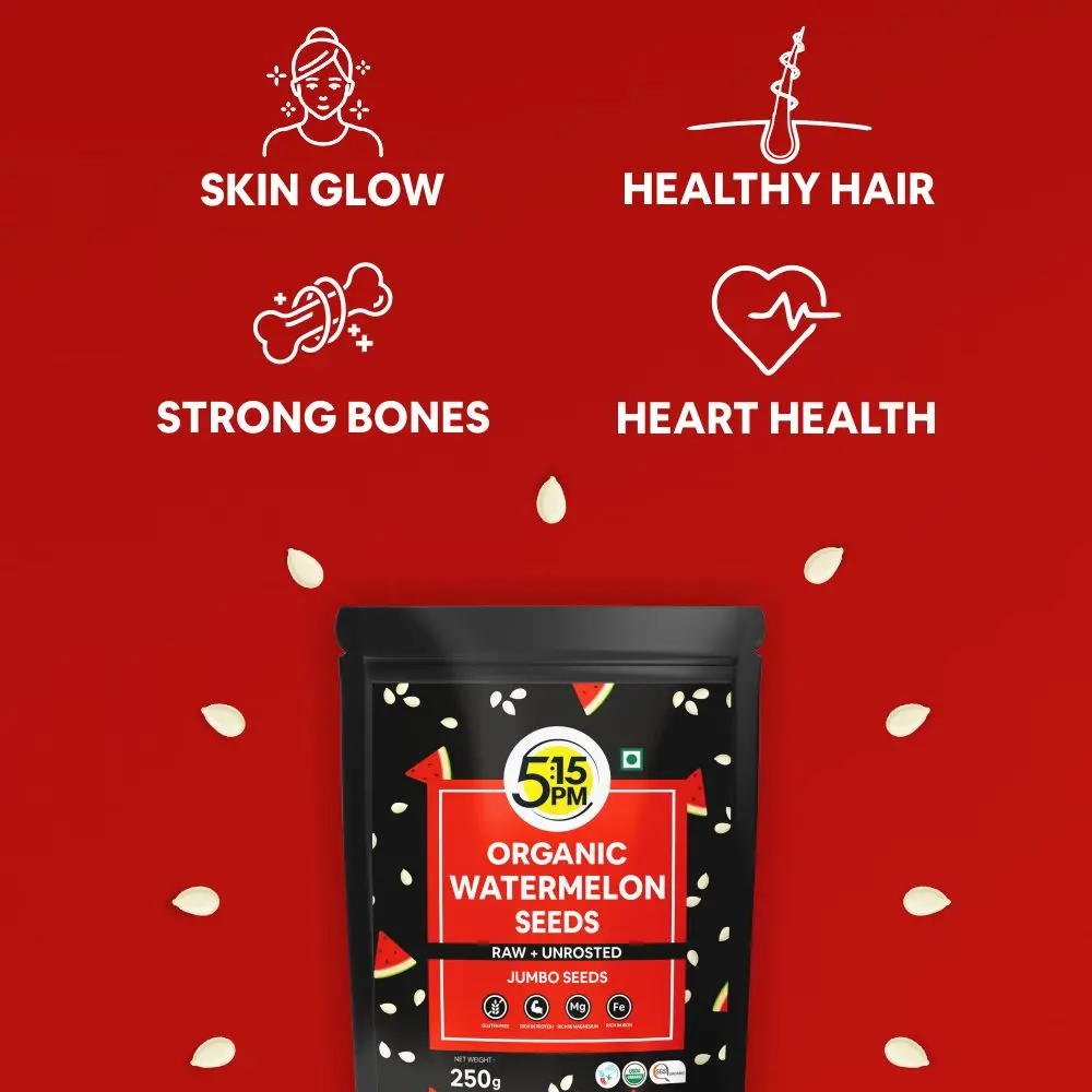 Organic Raw & Unroasted Watermelon Seeds 250gm for eating Tarbooj ke beej / Magaj Seeds High in Protein
