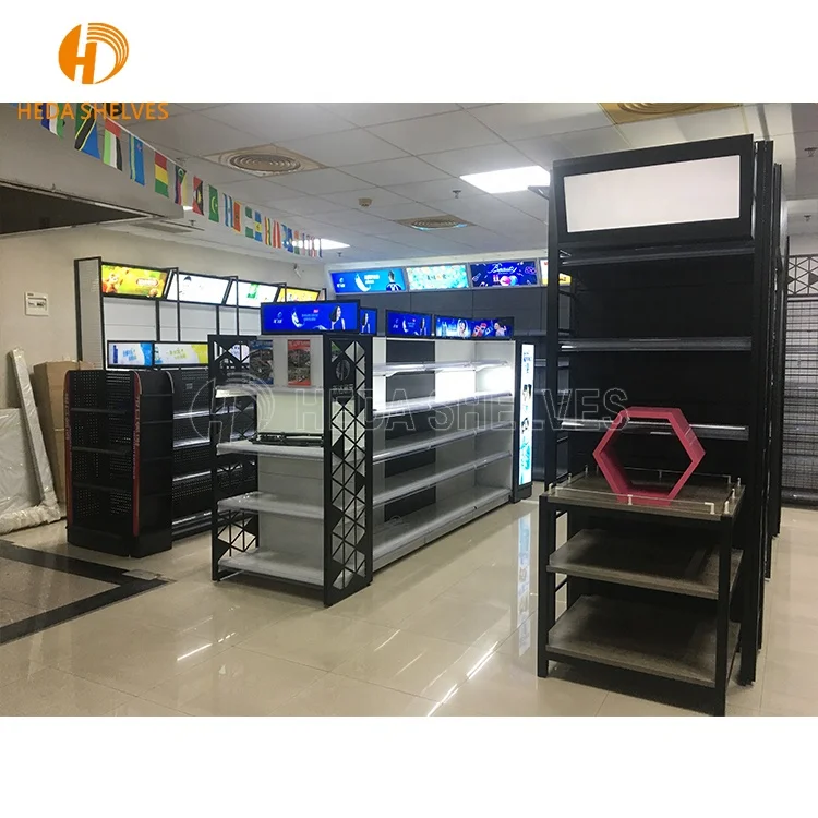 Good Price Steel Gondola Equipment Displays rack Bracket Rack Supermarket gondola shelving