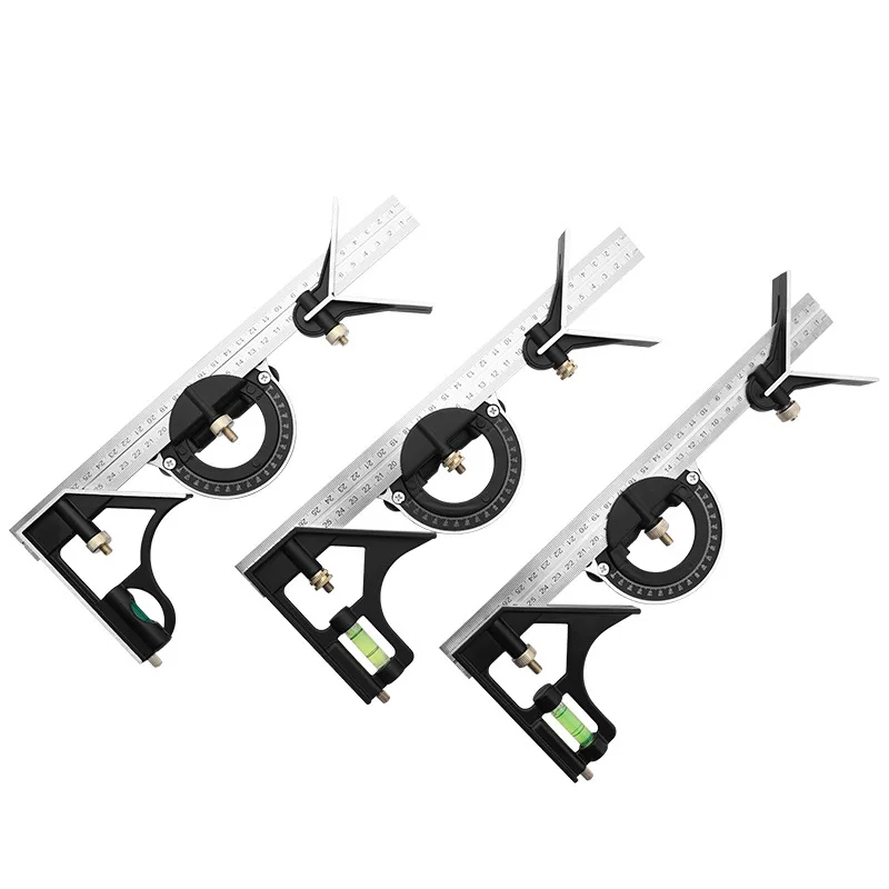 Horizontal movable corner ruler stainless steel precision woodworking corner ruler