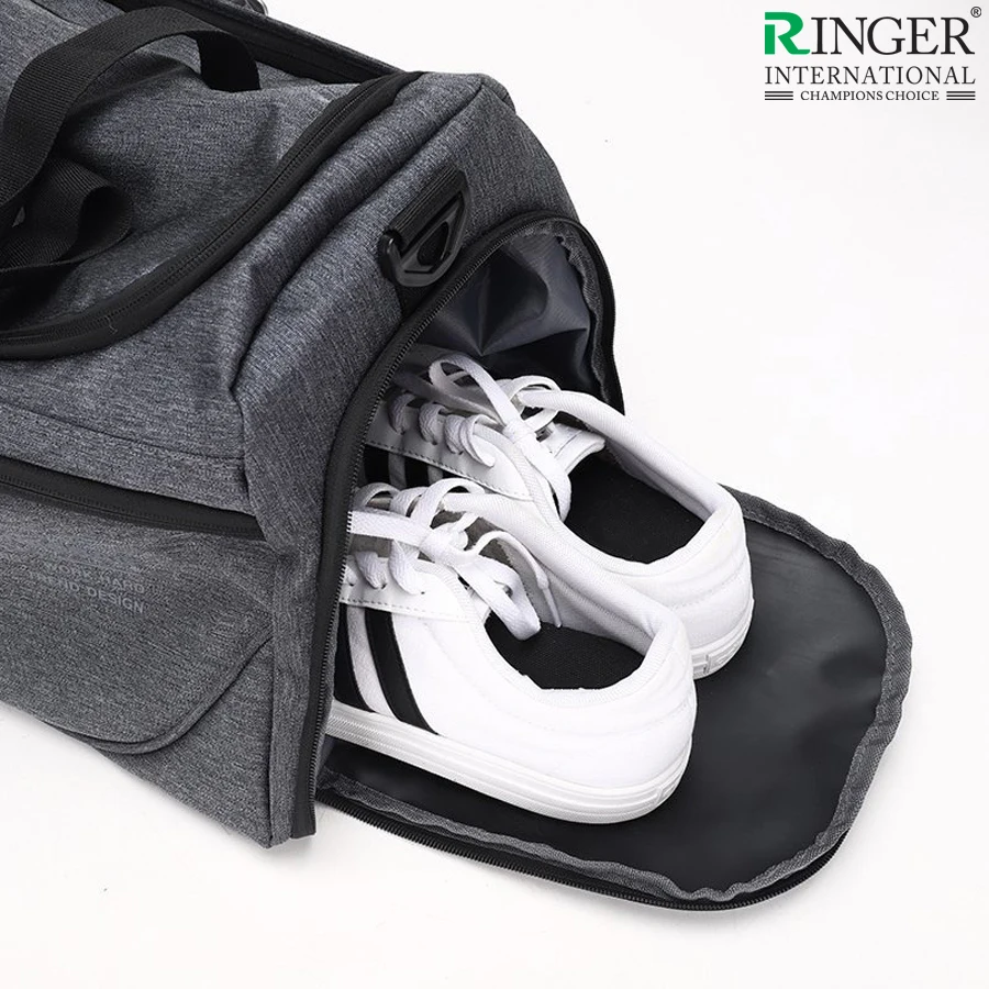 Sports Gym Bag with Shoe Compartment & Pocket for Men and Women Nylon Travel Duffel Workout Gym Bag