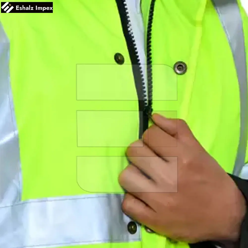 Wholesale Working Wear Traffic Vest Customized Logo Printing Light Weight Men Full Sleeves Safety Traffic Jacket