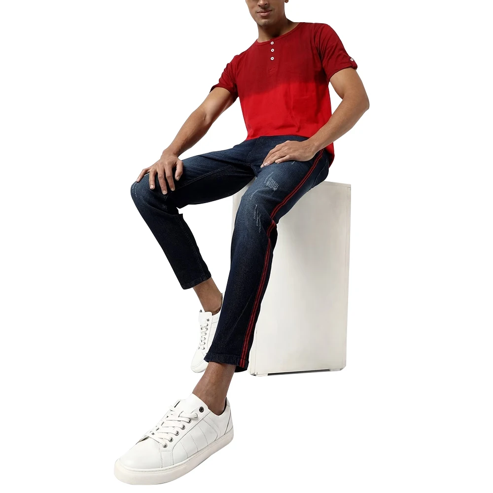 Custom Men Outfit Baggy Fit Dark Blue Jeans Pants Designer New Release Original Fit Denim Baggy Jeans Big Boys Polar Skate Pants