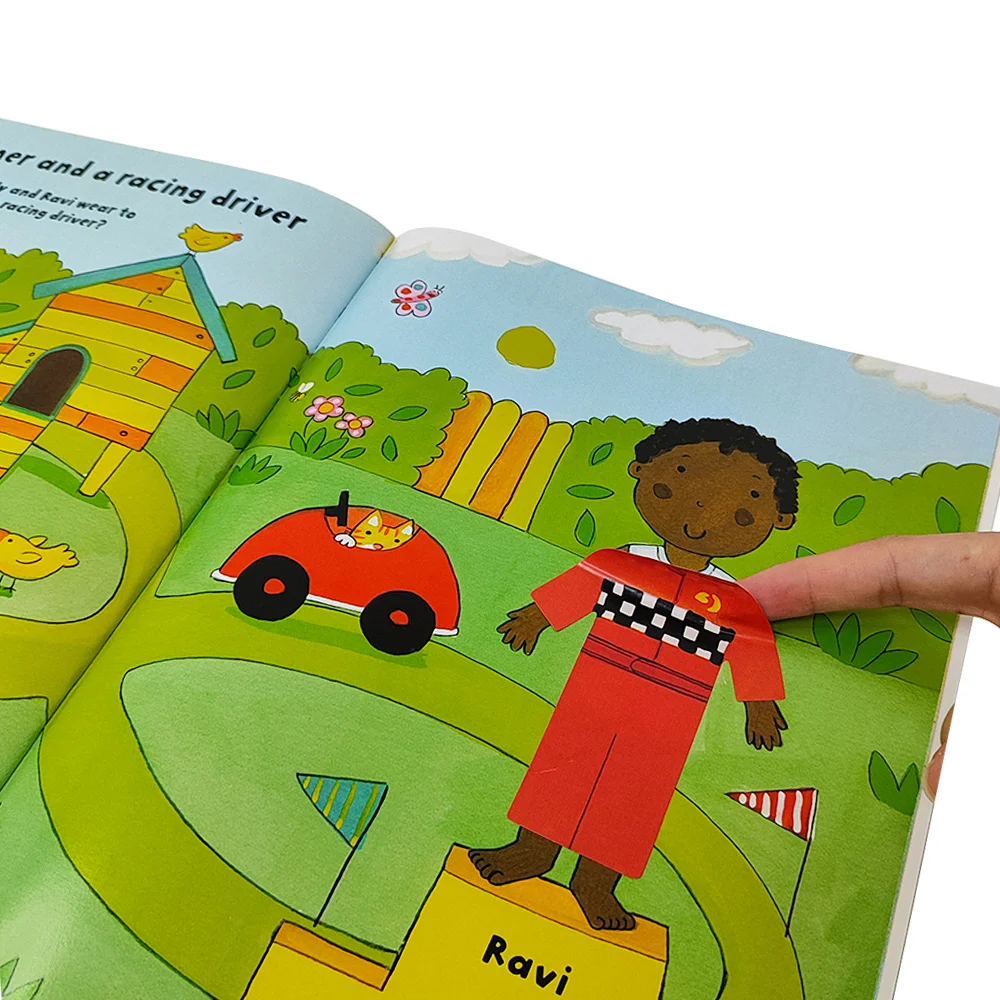 Custom Sticker Book For Kid Kindergarten Handmade Baby Toys Children Picture Book Reusable Sticker Book Printing