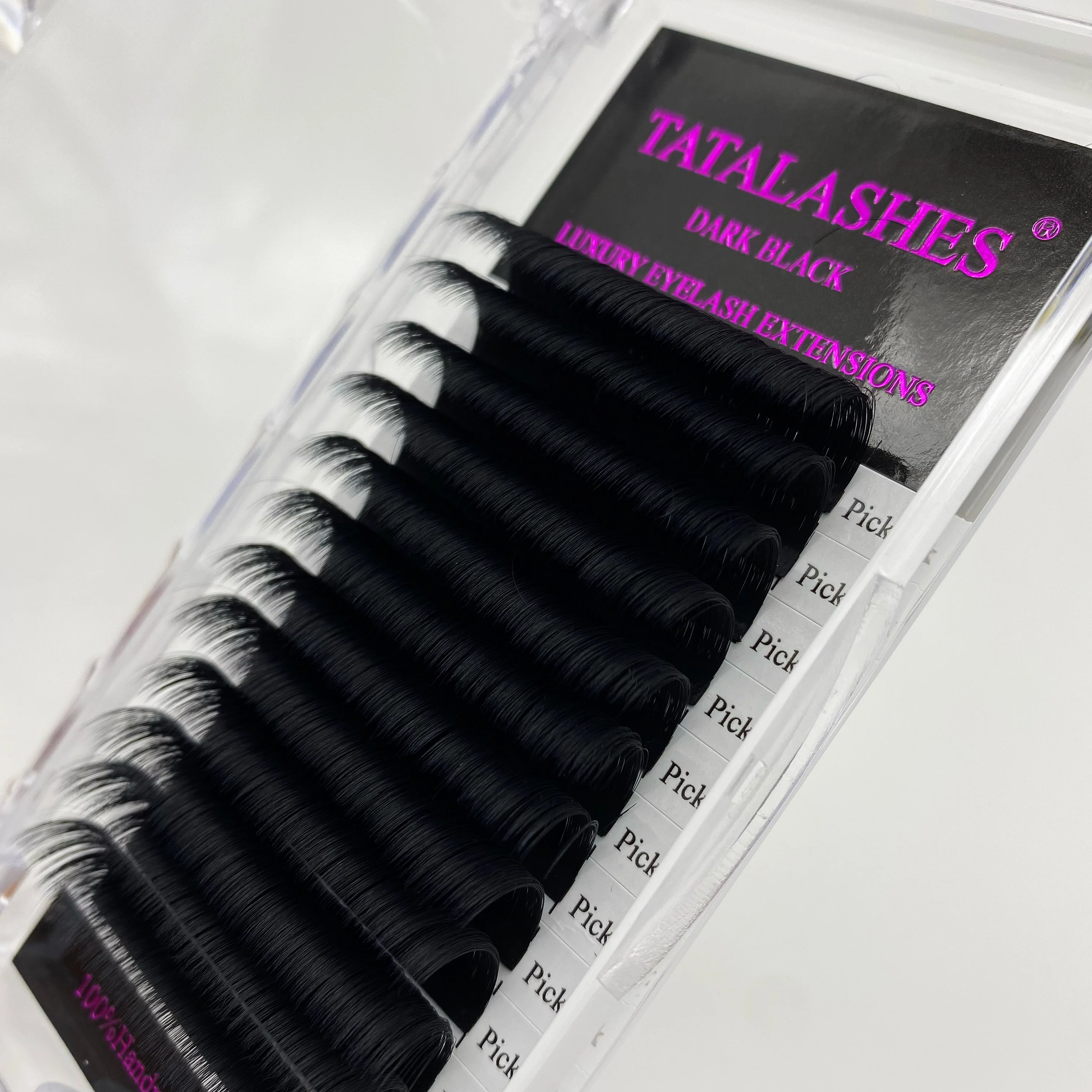 Quick delivery double layer easy fanning lashes auto blooming private label eyelash extensions trays