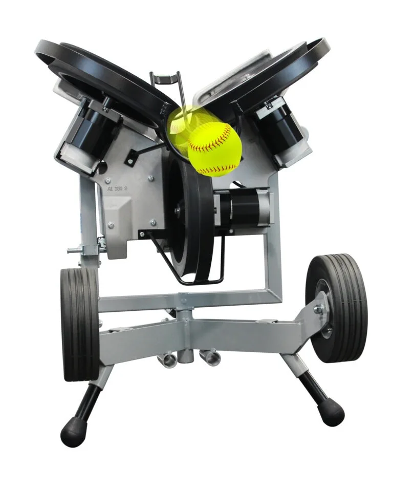 Genuine Quality HACK ATTACK Wheel Softball Pitching Machine with a ready supply of all parts and accessories