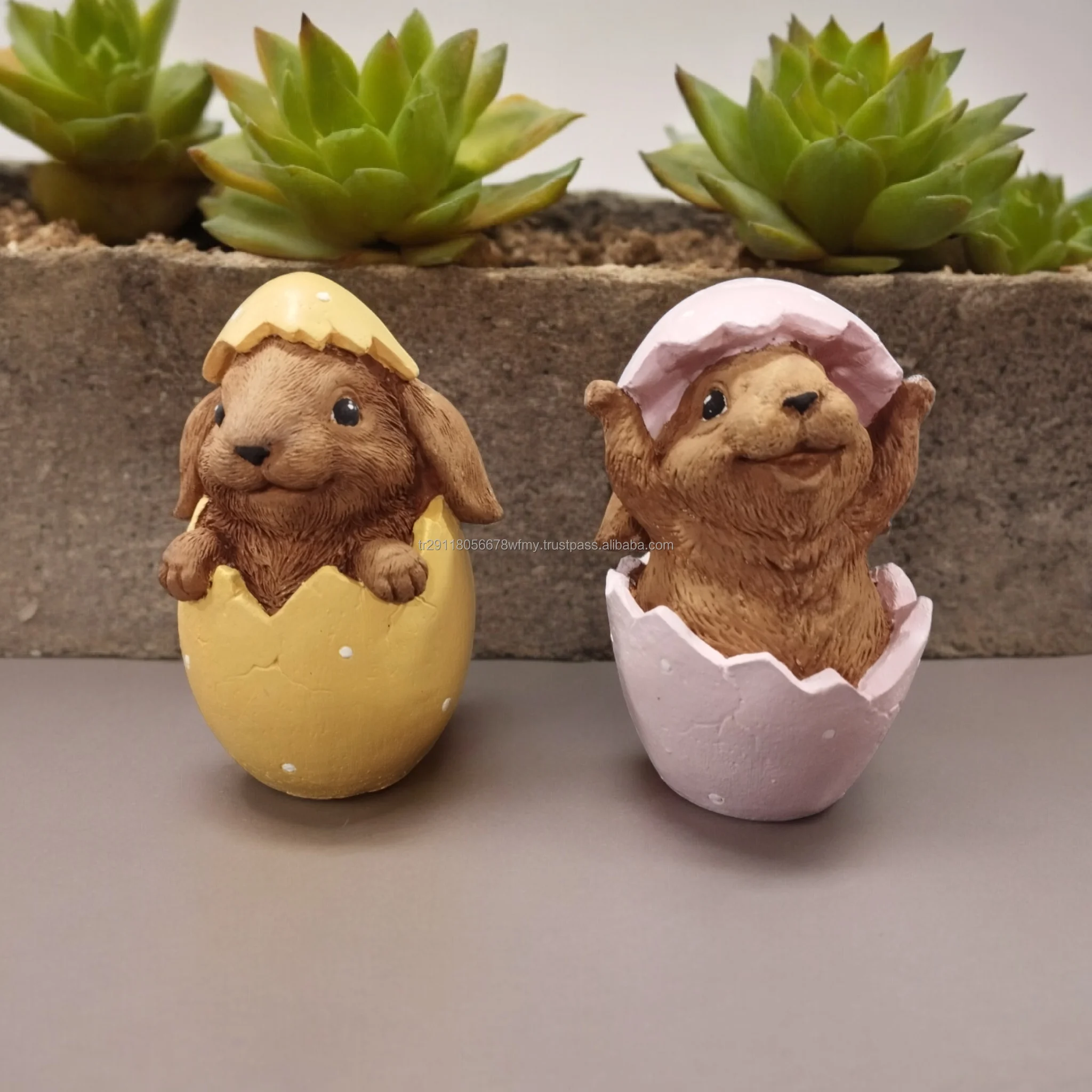 High Quality 2024 Mini Rabbit Resin Figurine For Shelf Modern Home Decoration, Bathroom Living room Decor
