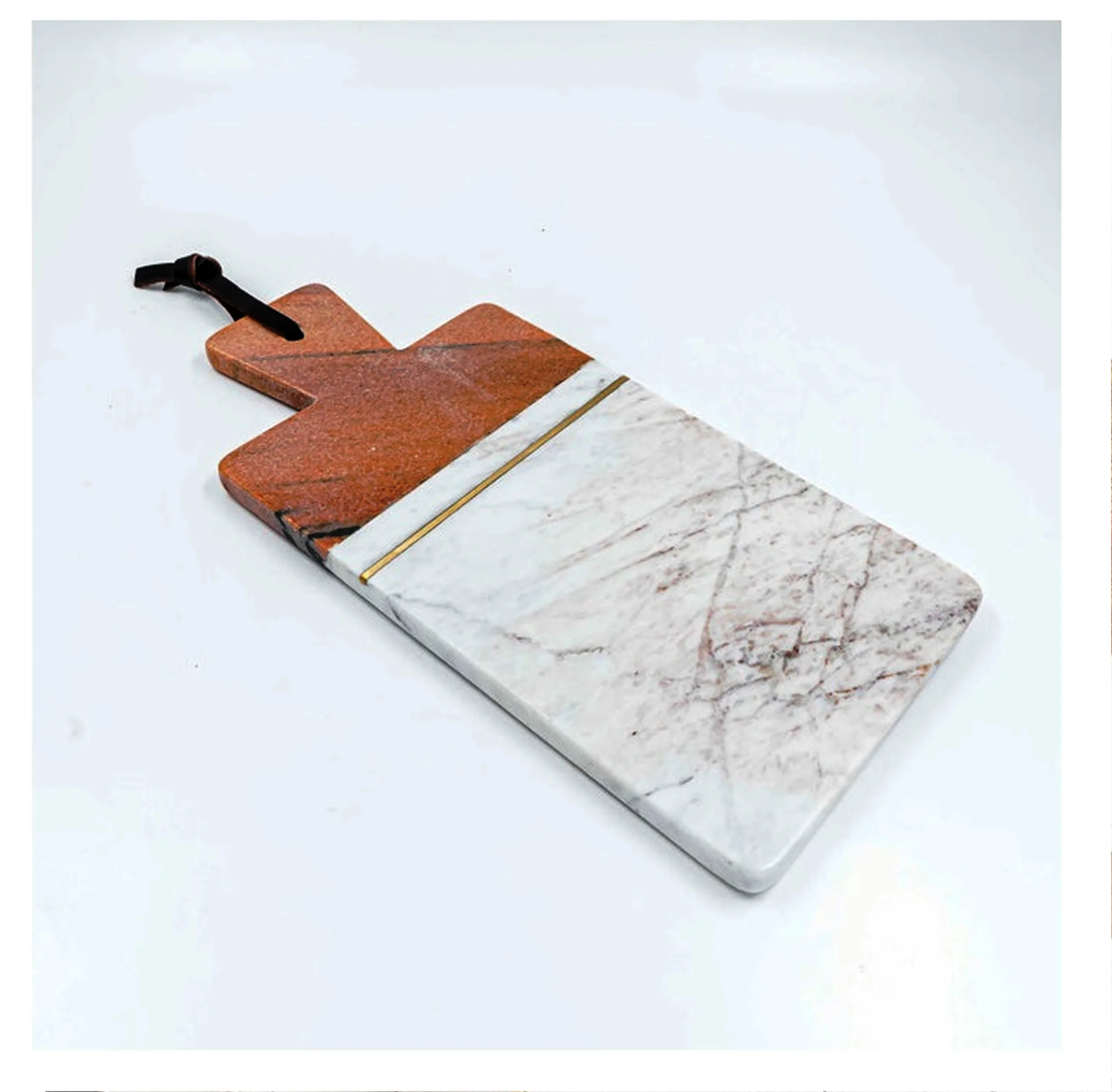 Buy Cheese Boards Cheese Board Brass Inlay Rectangular Natural Kitchen Tools Hot Selling product Wholesale Customized