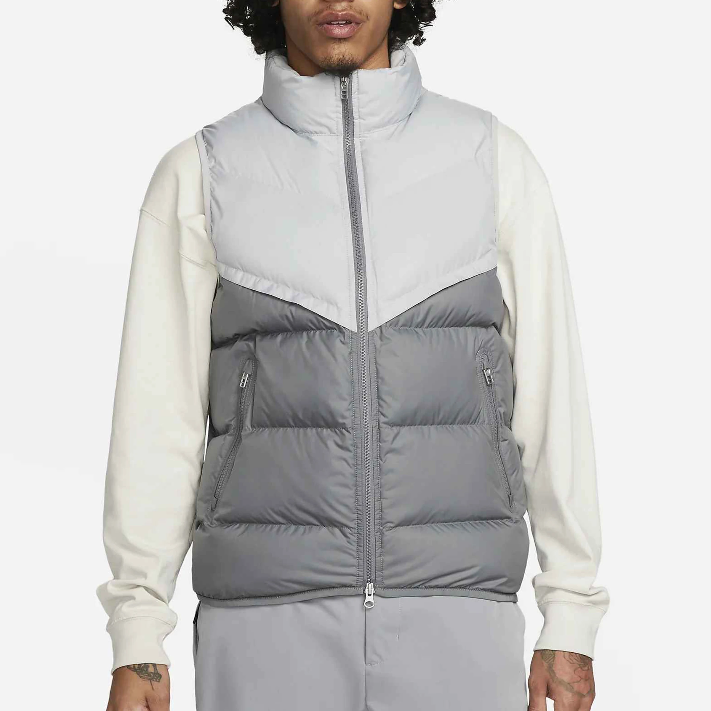 Ветрозащитные куртки без рукавов зимние спортивные 2024 для гольфа высококачественный нейлоновый хлопковый пуховик из полиэстера мужской стеганый жилет