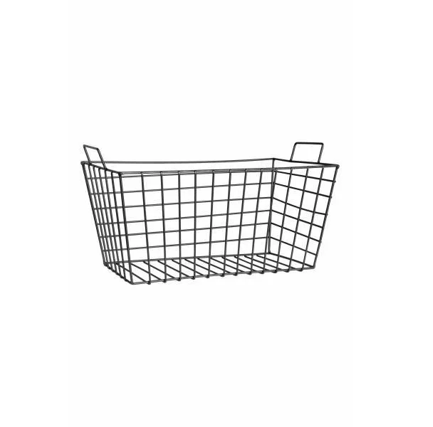 Wholesale New Design Kitchen Storage Basket Customized Cheap Metal Wire Mesh with Rope for Organizing Clothes and Food