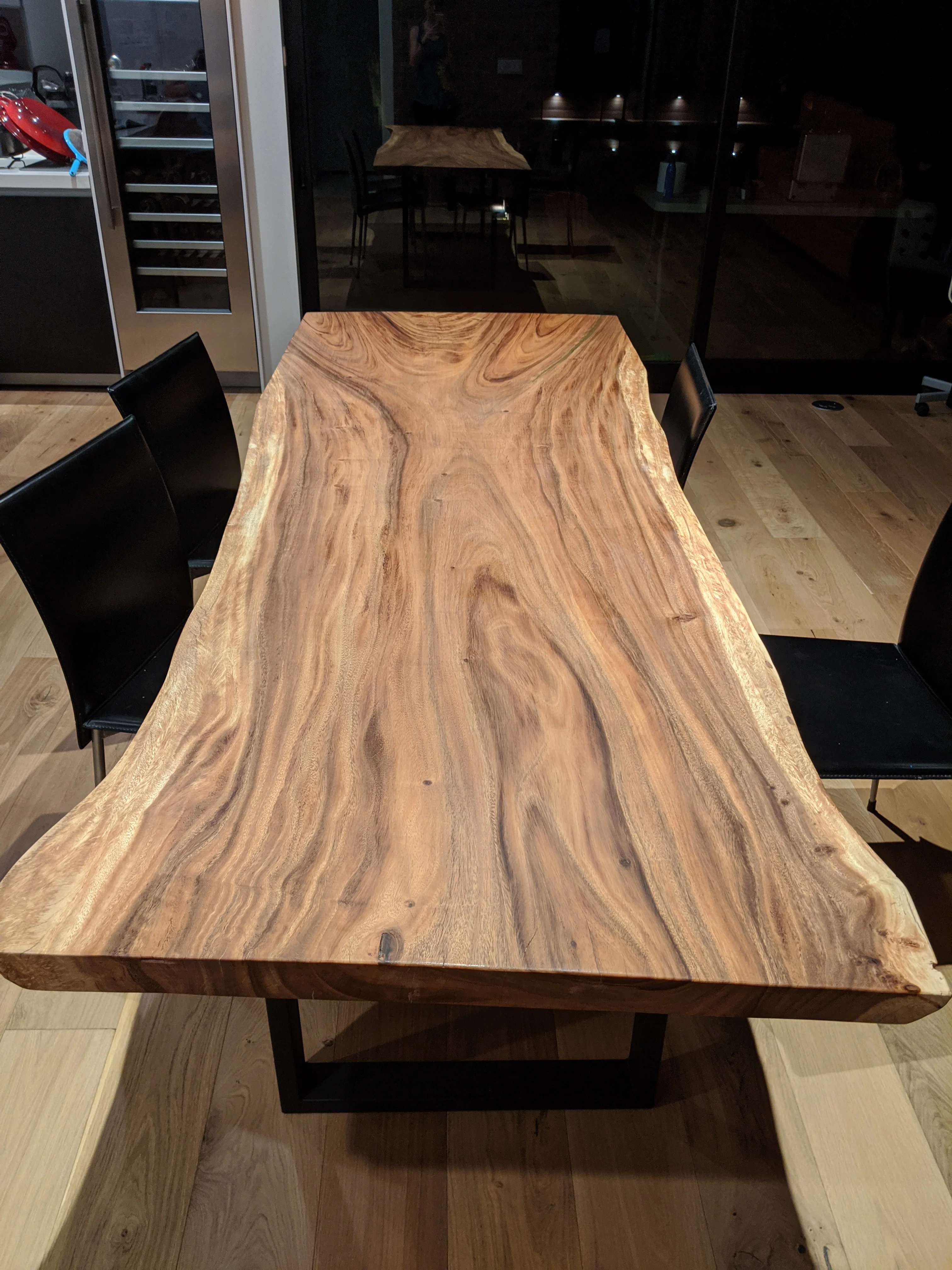 Wood dining , Acacia wood , Monkey Pod wood Good quality live edge acacia walnut slabs wood rustic dining table top Custom Made