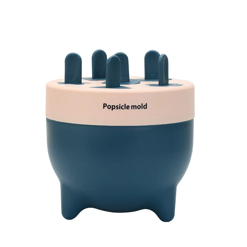 New 2022 Wholesale Top 6 Pieces New Design Fruit Stick Plastic Pop Ice Cream Mold BPA Free