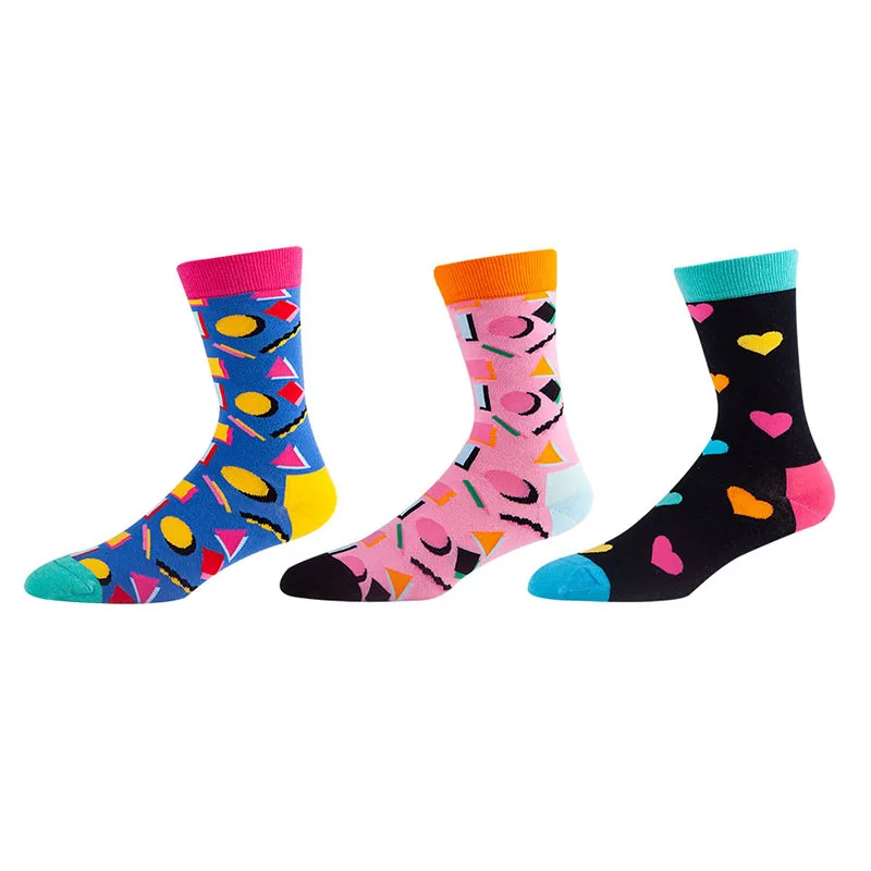 Top quality Custom Printed Sport Fashion Men Socks Trendy Colorful  Adults Street Wear Socks Sublimation