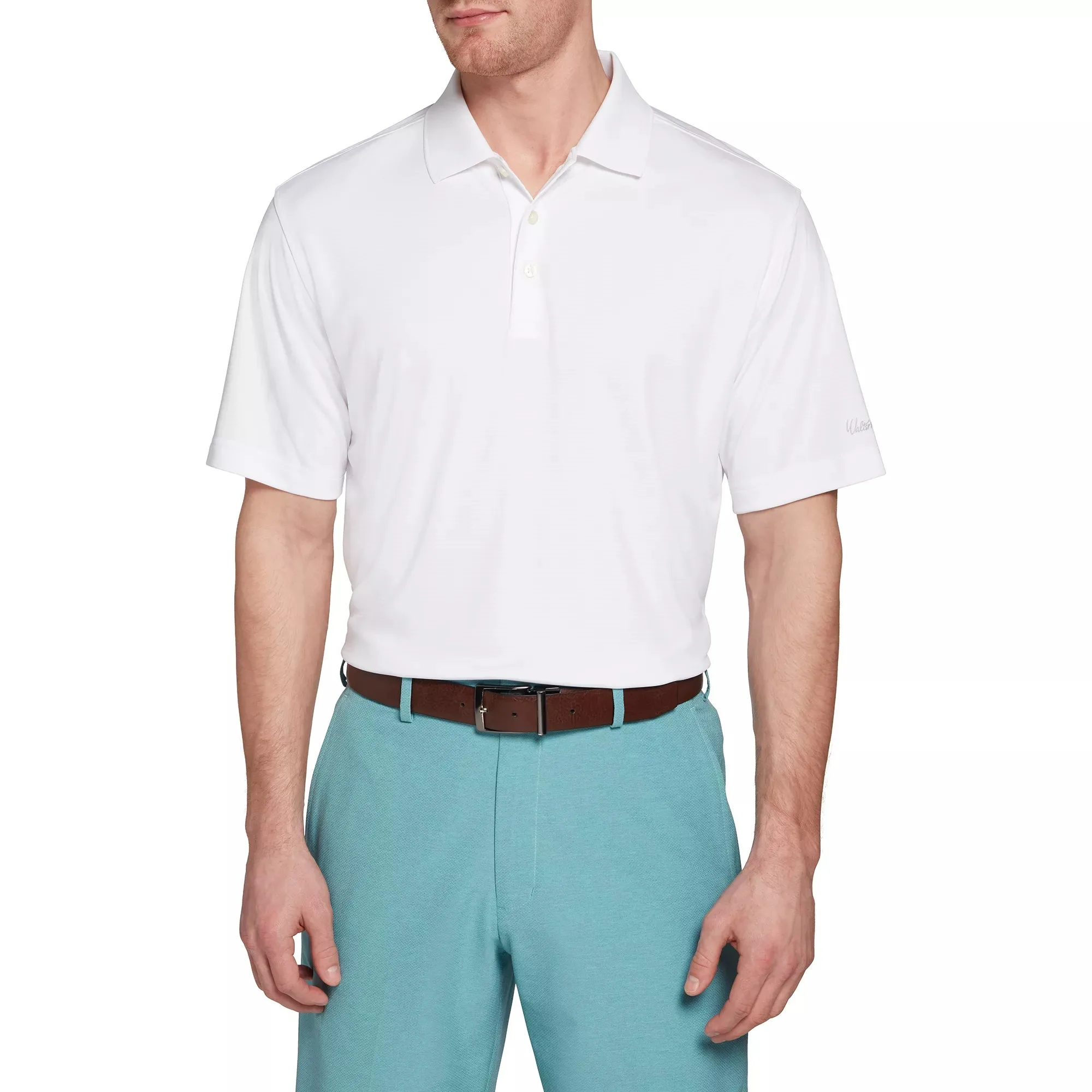 England Golf Shirts Polo Shirts Essentials Stripe 100% Polyester Flat Knit Collar HydroDri Signature Heat Seal UPF 25+ Unit Top