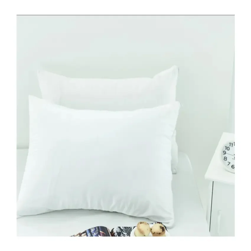 Knitted Technics Polyester National Standards OEM Pillow Case Cotton Material Home Textiles Plain White Waterproof Pillow Case