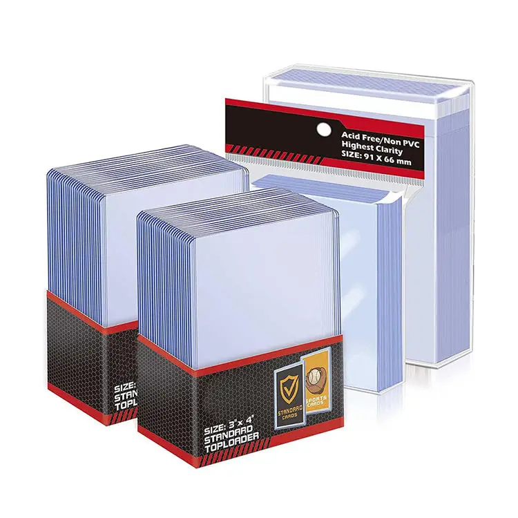 35pt Ultra Pro Transparent Penny Sleeves Protective Sleeves Holder for Poke mon Credit Card Durable Plastic PVC Top Loader Case