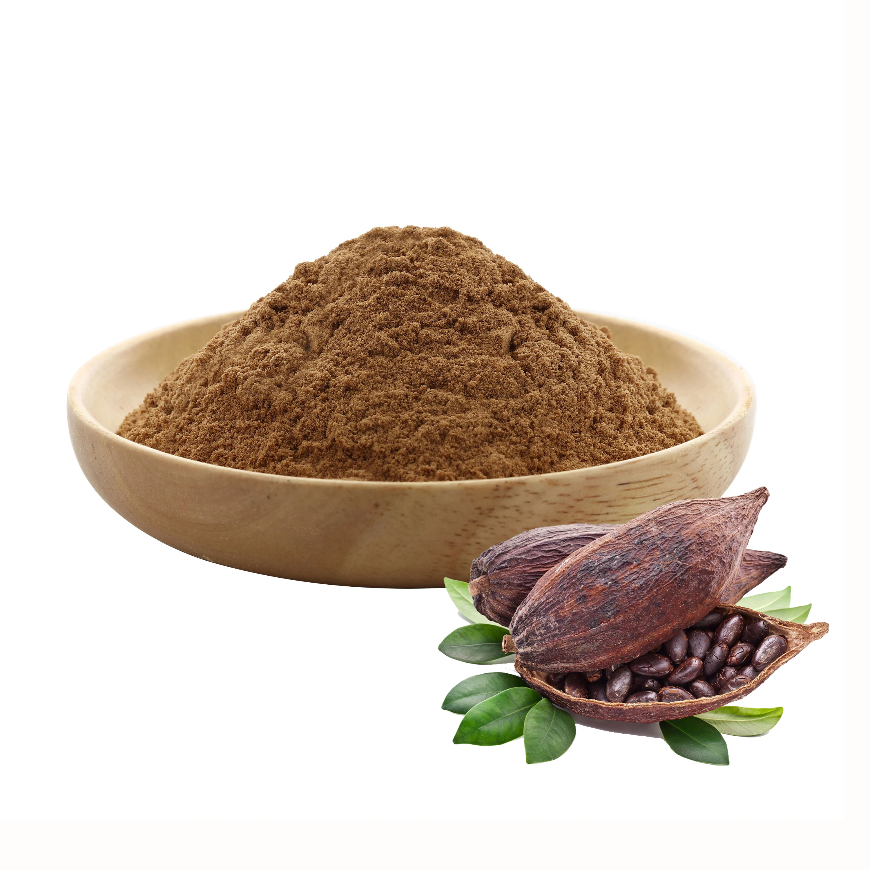 Factory Supply Pure Natural Powdered Cocoa Cacao Powder Raw Material Pure Dark Cocoa Powder