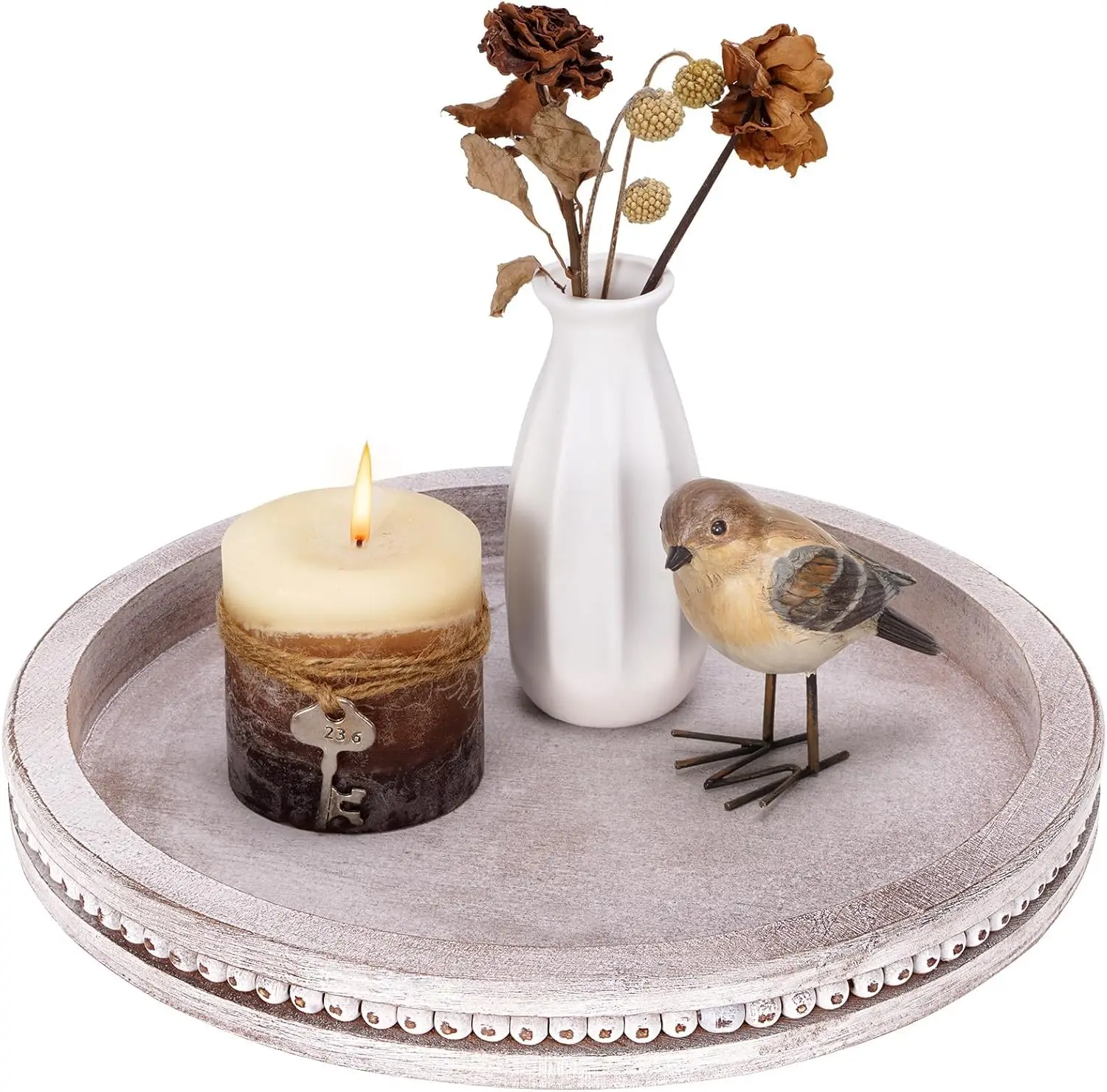 Christmas wooden decorative tray with handle perfect holiday home decor serving meals festive centerpiece beautiful gift idea