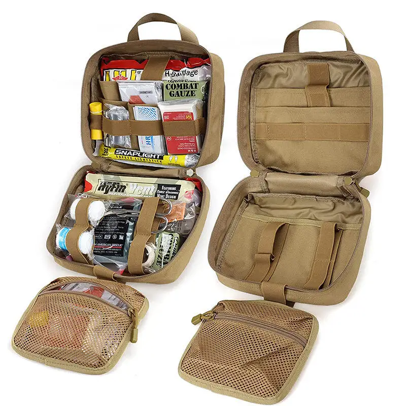 Factory Wholesale Tactical Backpack Car Backseat Organizer Utility Accessory Bag Travel First Aid Pouch Portable Medical Bag