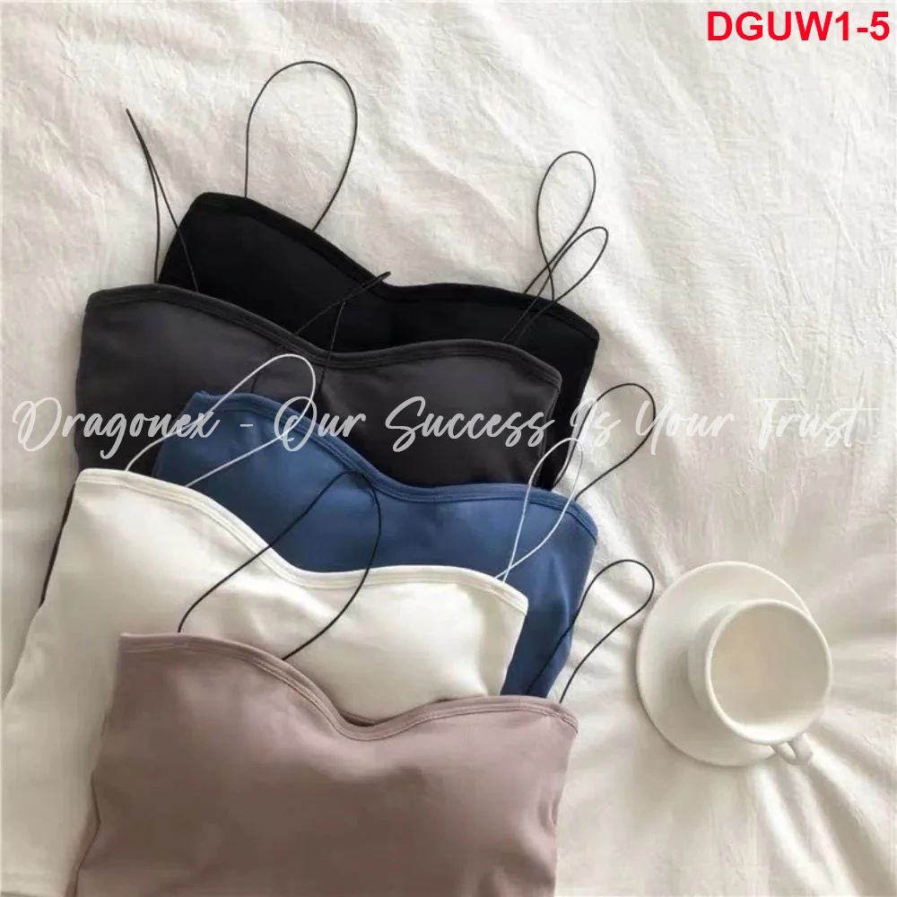 Breathable Tank Top Women Sexy New Design Trend Of Summer 2024 Cotton Material With Foam Padding Dra Cotton String Vermicelli