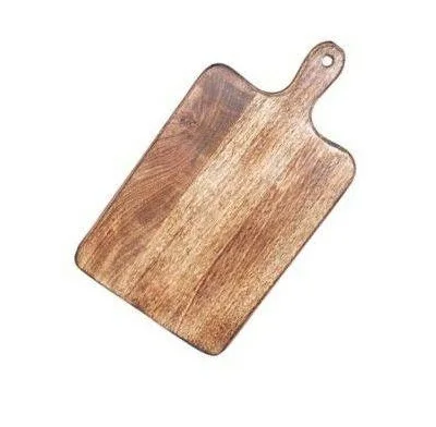 Natural Finished Acacia Mango Wood Chopping Board Wholesale Manufacturer New Design Handmade Wooden Cutting Board