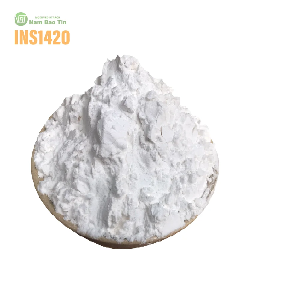 Top Food Ingredients White Powder Color Acetylated Modified Tapioca Starch Chemical Cassava Root INS1420 Origin From Vietnam