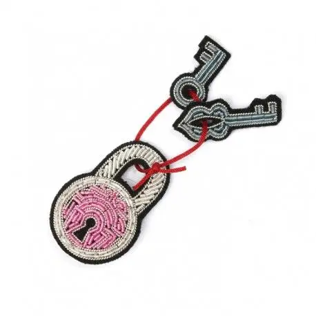 Fashion hand embroidery bullion wire brooch HAND  fashion brooch custom made jacket patches ladies brooch ##0096