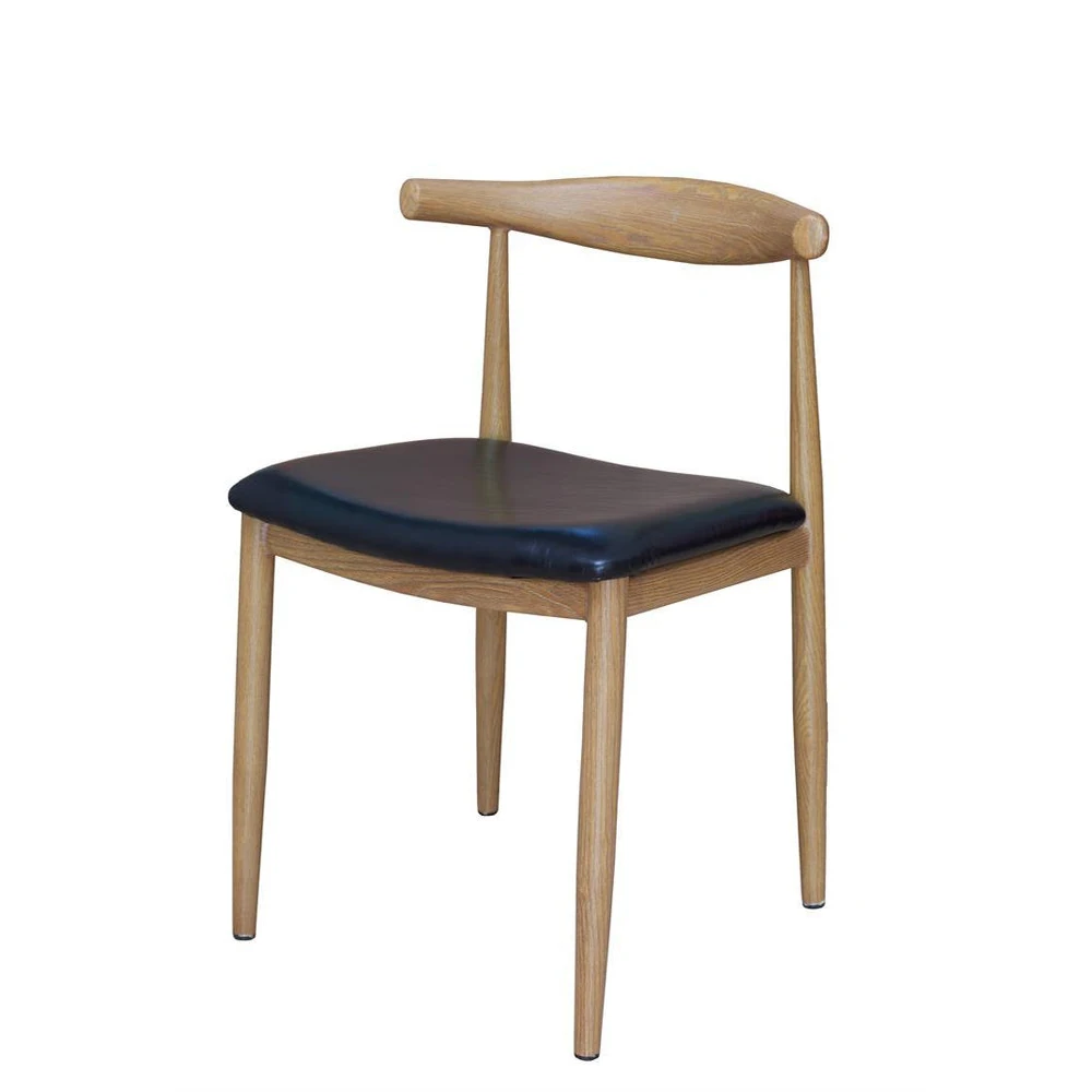 Wholesale Cheap Wood Chair for Coffee Shop Nordic Restaurant Furniture Set Dining Chair Wooden Mahogany Modern Style American