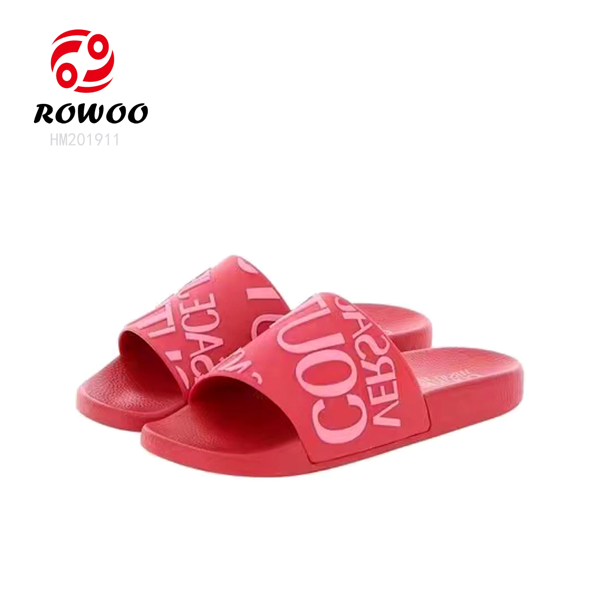 Latest design open toe printing fashion sleepers slide sandals  ladies shoes flat women summer slippers for circulation