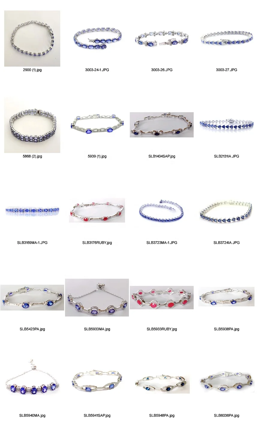 Bumper Sale Super Sale Fast Moving Factory Price Charming 925 Sterling Silver Genuine Tanzanite Bracelets for Party Ladies