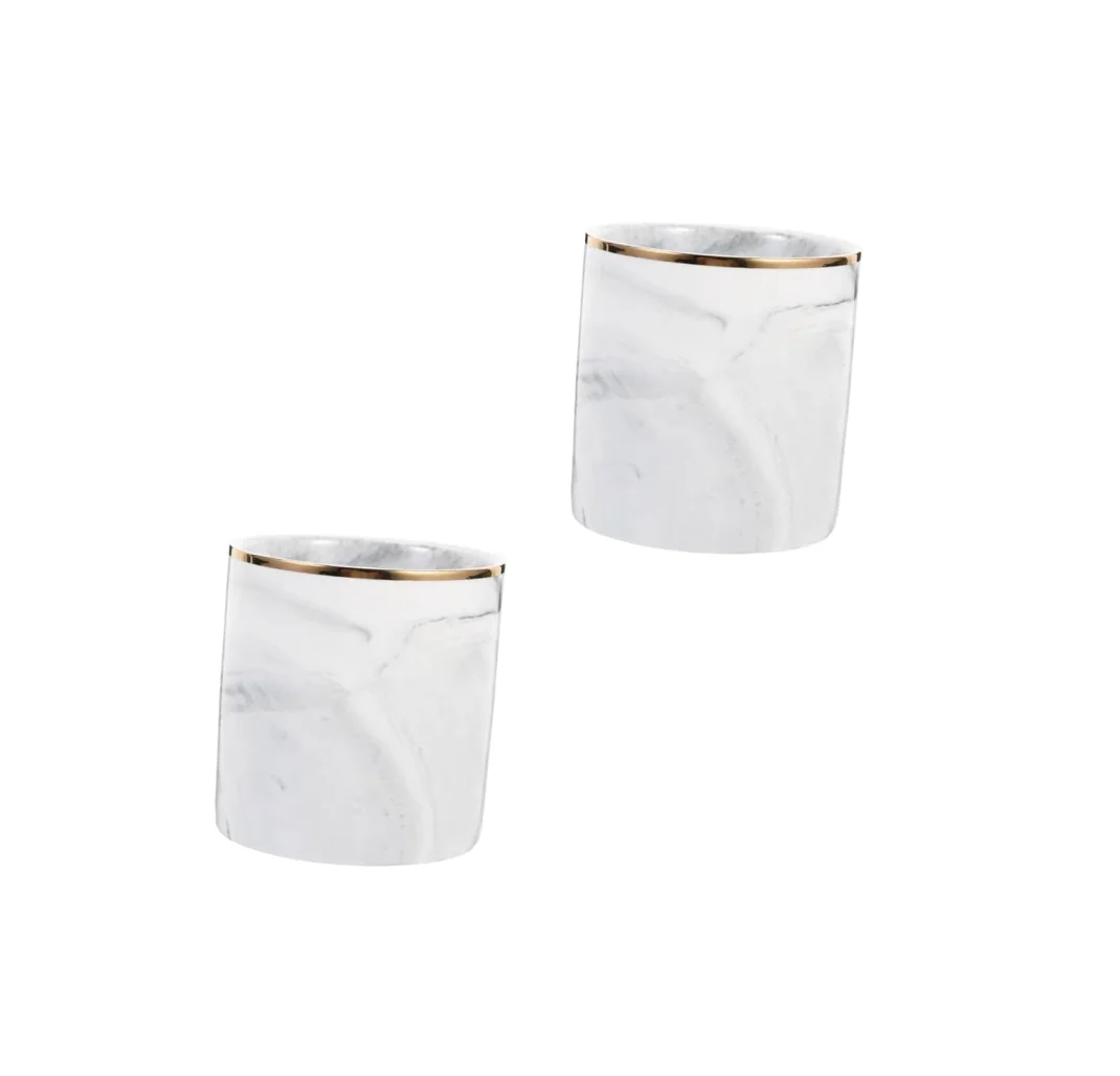 Customized logo ceramic pen and card holder office desk pencil holder pens holder for Office Stationery for different size