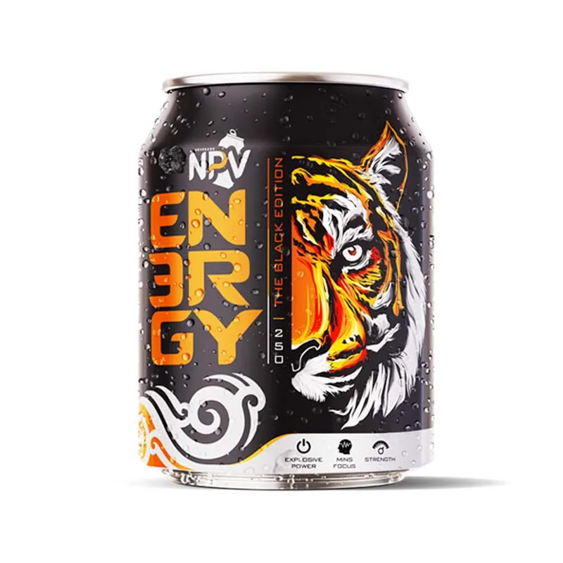 Vietnam Wholesale OEM/ODM Company Custom Label Energy Drink Low MOQ Energy Drinks 250ml Can HALAL ISO Certification