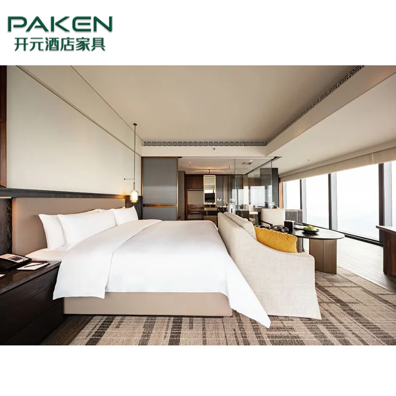 King Size bed upholstery bed base bed headboard furniture hotel bedroom set