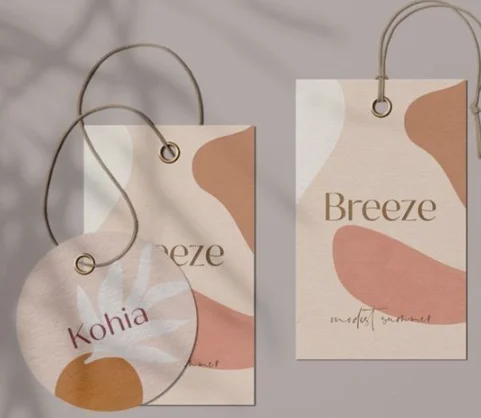 Personalized Retail Tags Diy art craft hang tag matte special card paper Swing Tag for bottle candle gift wedding candy box