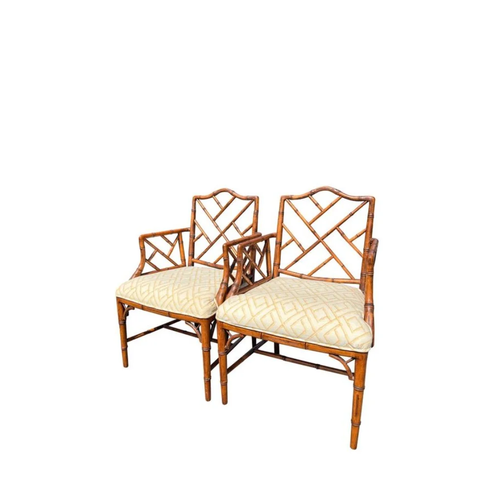 Best selling wholesale vintage design rattan wicker bamboo arm chairs for living room furniture made in Viet Nam