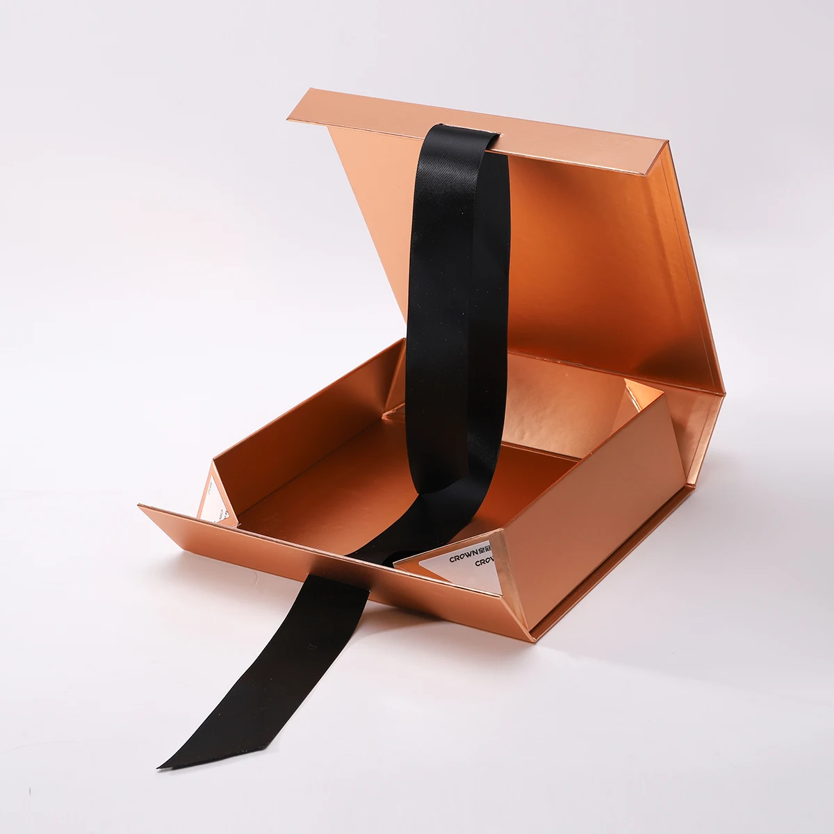 Wholesale Custom cosmetic make up rigid Box Luxury Gift Magnetic paper Box packaging With LOGO lid ribbon