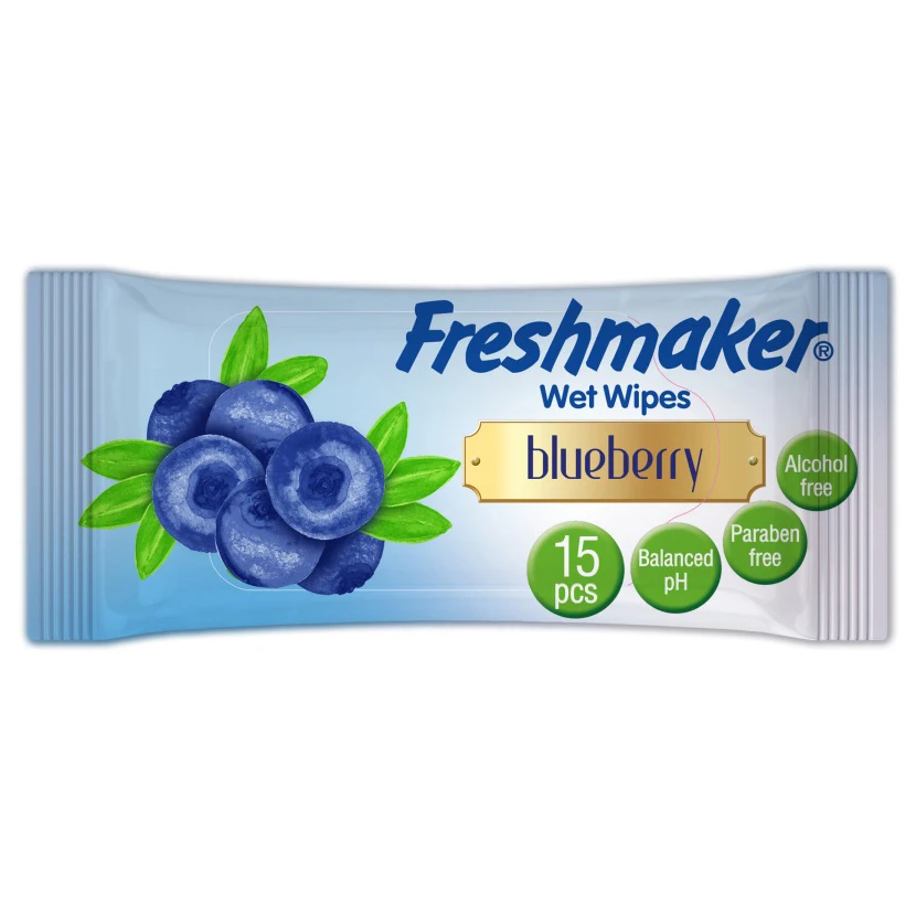 Wet Wipes Freshmaker Fruit Pocket 15 Pieces Without showcase 11*19cm - 35gsm High Quality Best Price Towel Ask