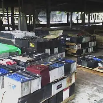 Drained Lead Battery Scrap