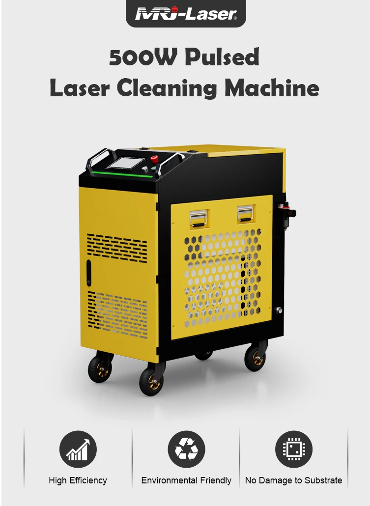500W pulse laser cleaning machine high power laser cleaning for rust removal