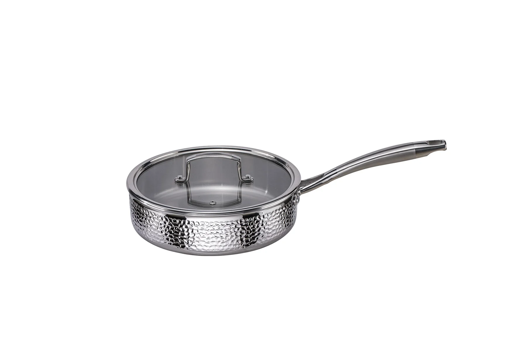 Customized Shaped New Look Food Grade Stainless Steel Frying Dish Pan with Handle Gas Stove Cooking Pot for Kitchen Use