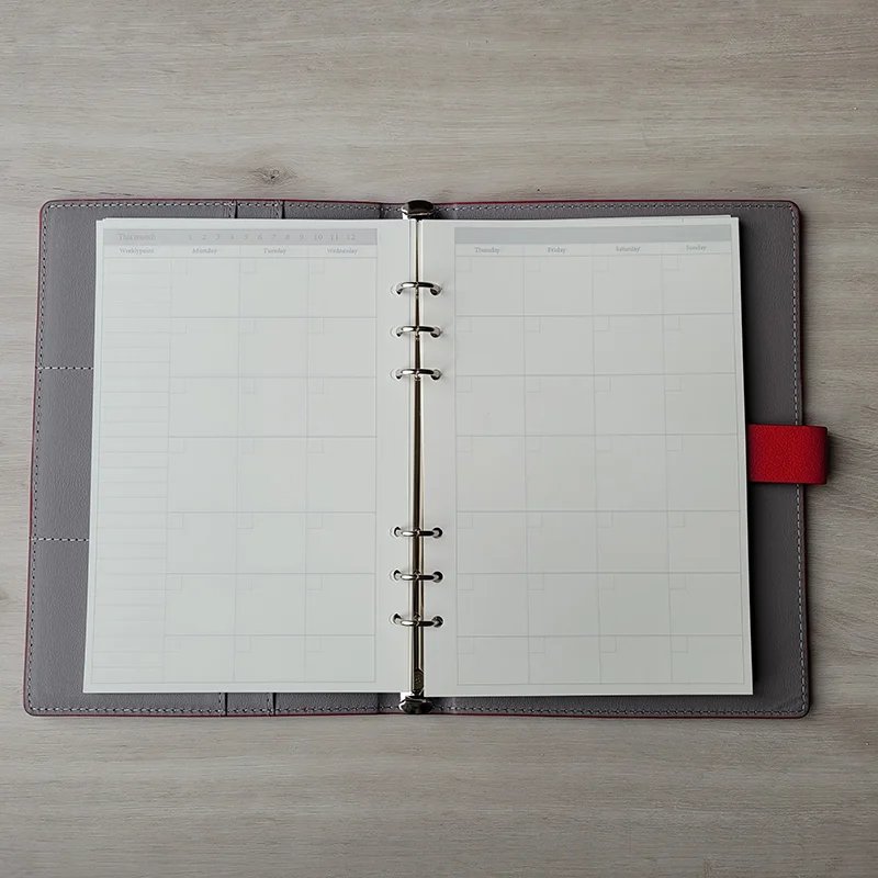 Manufacturer wholesale hard cover planner binder daily monthly weekly planner pad insert