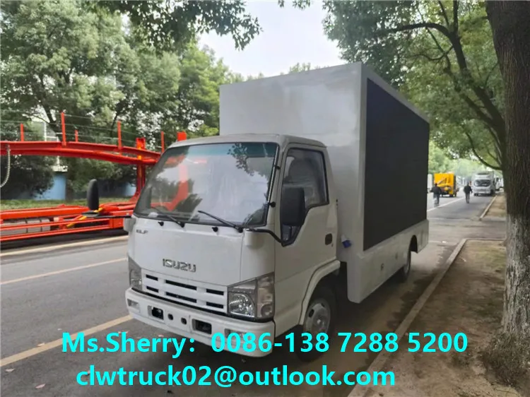 Японский бренд хорошего качества 1suzu мобильный светодиодный рекламный щит грузовик безрамный экран