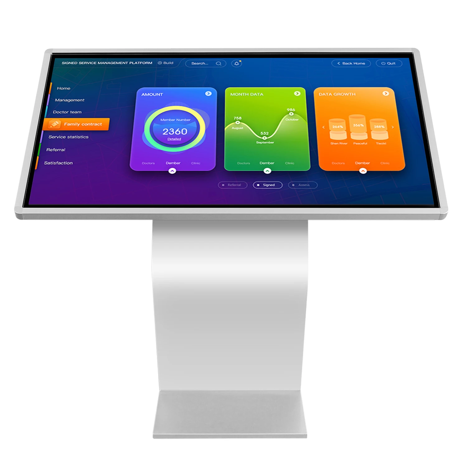 Senke 32 43 55  Inch All In One PC Touch Screen For Payment Kiosk Digital Kiosk Touch Screen Touch Screen Kiosk